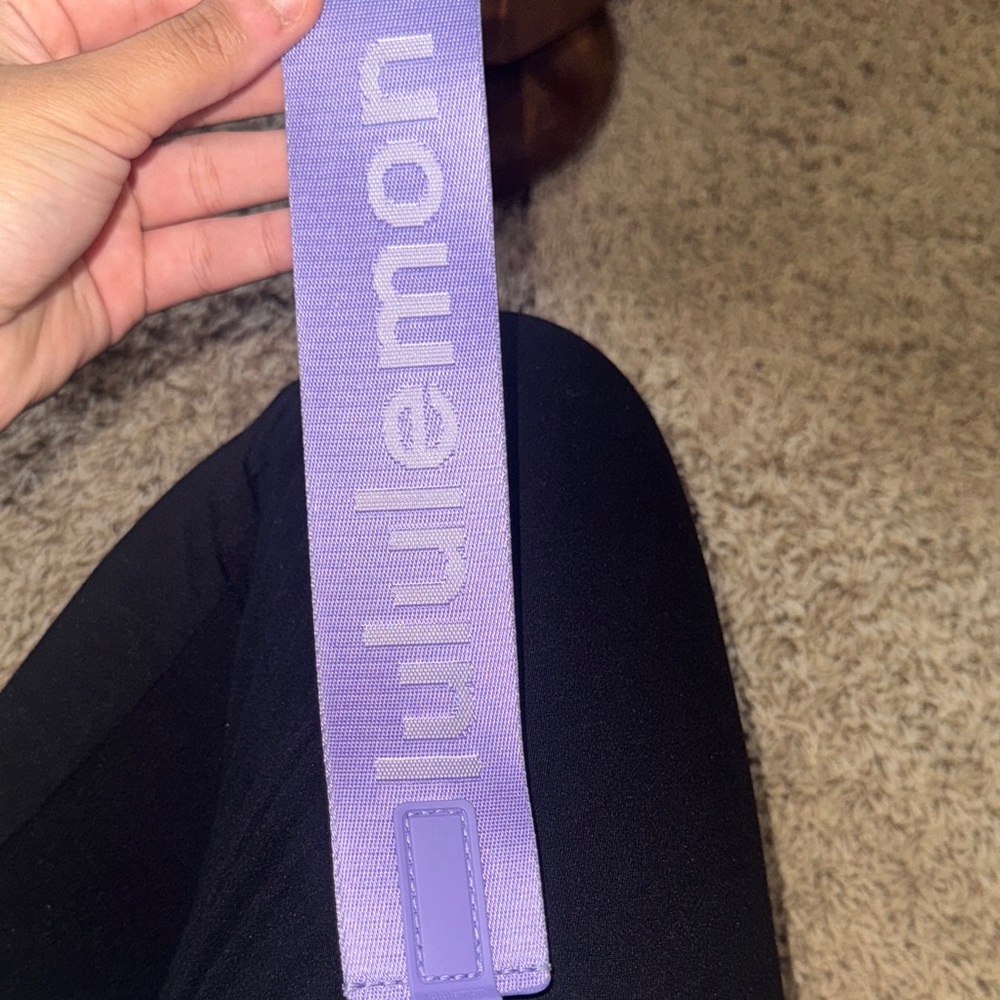 Lululemon Purple Never lost keychain